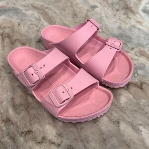 Girls Birkenstock Pink Double Strap Sandals size 13